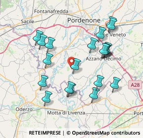 Mappa 33087 Pasiano di Pordenone PN, Italia (7.5475)