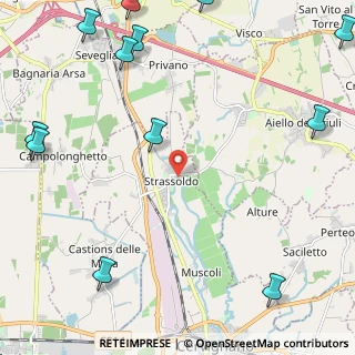 Mappa Via Gradisca, 33052 Cervignano del Friuli UD, Italia (3.43167)