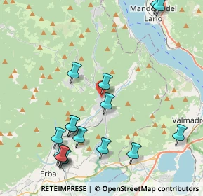 Mappa Via E. Romagnoli, 22033 Asso CO, Italia (4.88313)