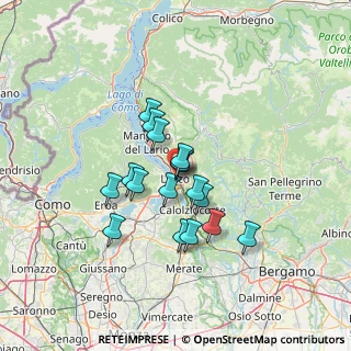 Mappa Via alle Fucine, 23900 Lecco LC, Italia (10.07235)