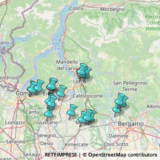 Mappa Via alle Fucine, 23900 Lecco LC, Italia (16.247)