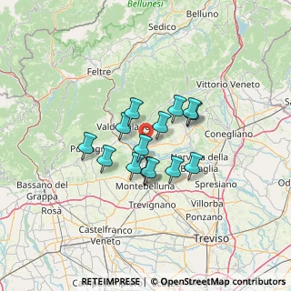 Mappa Via Ferret, 31020 Vidor TV, Italia (9.16857)