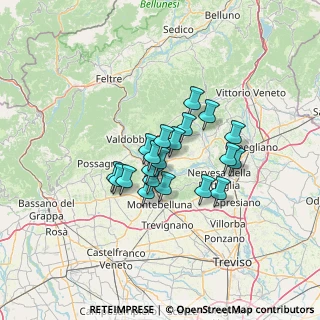 Mappa Via Ferret, 31020 Vidor TV, Italia (9.221)