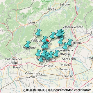 Mappa Via Ferret, 31020 Vidor TV, Italia (9.9365)