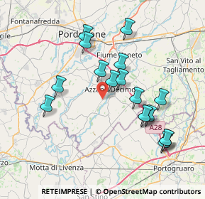 Mappa Via Borgo Facca, 33082 Azzano decimo PN, Italia (7.26353)