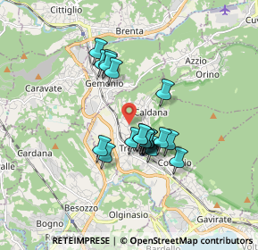 Mappa Via Aspromonte, 21034 Cocquio-trevisago VA, Italia (1.294)