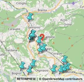 Mappa Via Aspromonte, 21034 Cocquio-trevisago VA, Italia (2.14059)