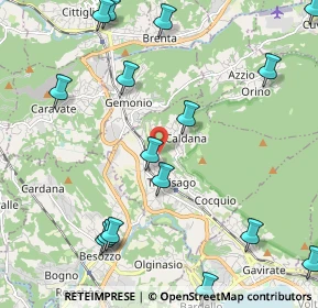 Mappa Via Aspromonte, 21034 Cocquio-trevisago VA, Italia (2.7475)