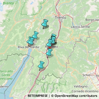 Mappa Via Livenza, 38068 Rovereto TN, Italia (8.37077)