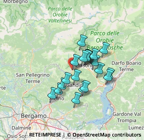 Mappa Via Roma, 24028 Ponte Nossa BG, Italia (10.128)