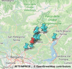 Mappa Via Roma, 24028 Ponte Nossa BG, Italia (8.25833)