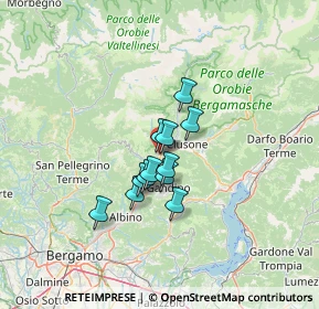 Mappa Via Roma, 24028 Ponte Nossa BG, Italia (8.30667)