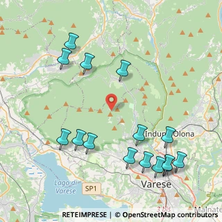 Mappa Via Campo dei Fiori, 21100 Varese VA, Italia (4.91133)