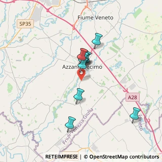 Mappa Via Saccon, 33082 Azzano Decimo PN, Italia (2.63364)