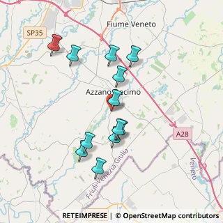 Mappa Via Saccon, 33082 Azzano Decimo PN, Italia (3.415)