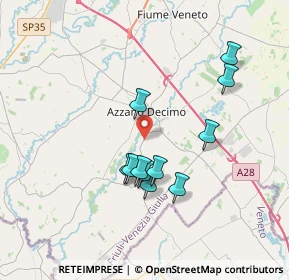Mappa Via Saccon, 33082 Azzano Decimo PN, Italia (3.14909)