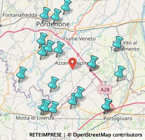 Mappa Via Saccon, 33082 Azzano Decimo PN, Italia (8.9345)