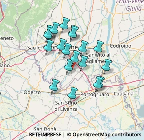 Mappa Via Saccon, 33082 Azzano Decimo PN, Italia (11.3855)