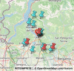 Mappa Via, 23868 Lecco LC, Italia (9.24333)