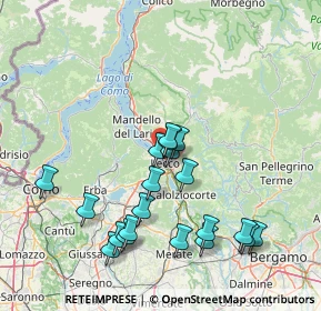 Mappa Via, 23868 Lecco LC, Italia (15.3935)