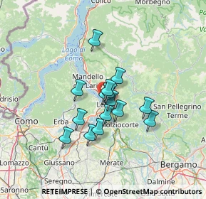 Mappa Via, 23868 Lecco LC, Italia (9.38867)