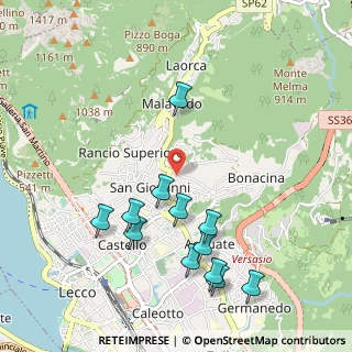 Mappa Via Fausto Valsecchi, 23900 Lecco LC, Italia (1.08833)