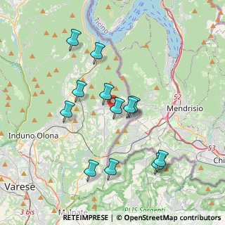 Mappa Via Giovanni XXIII, 21050 Saltrio VA, Italia (3.5225)