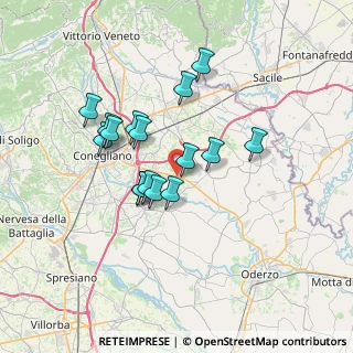 Mappa Via Cadore Mare, 31013 Fontanelle TV, Italia (5.6775)