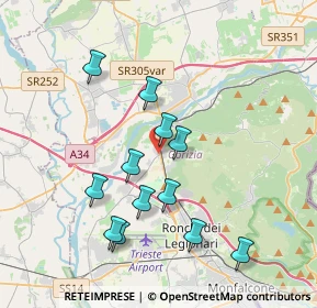 Mappa Via XXV Aprile, 34070 Fogliano Redipuglia GO, Italia (3.5875)