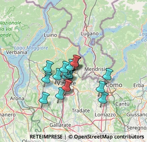 Mappa Via On. Spagnoli, 21051 Arcisate VA, Italia (9.74611)