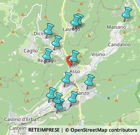 Mappa 22033 Asso CO, Italia (1.92769)