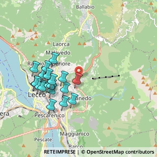 Mappa Via Per Erna, 23900 Lecco LC, Italia (1.9095)