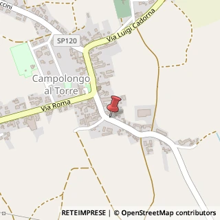 Mappa Via Alessandro Volta, 5, 33041 Campolongo Tapogliano, Udine (Friuli-Venezia Giulia)