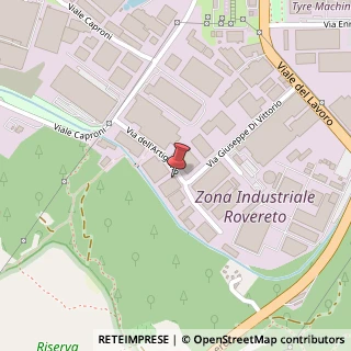 Mappa Via dell' Artigiano, 51, 38068 Rovereto, Trento (Trentino-Alto Adige)