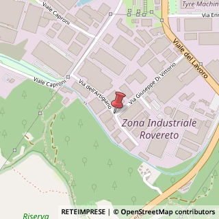 Mappa Via dell'Artigianato, 35, 38068 Rovereto, Trento (Trentino-Alto Adige)