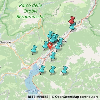 Mappa Via Giacomo Leopardi, 24060 Rogno BG, Italia (5.80176)