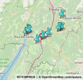 Mappa Via alla Pineta, 38068 Rovereto TN, Italia (11.07636)