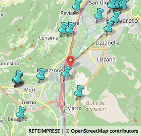 Mappa Via alla Pineta, 38068 Rovereto TN, Italia (3.0005)