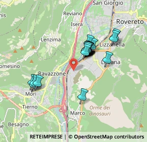 Mappa Via alla Pineta, 38068 Rovereto TN, Italia (1.479)
