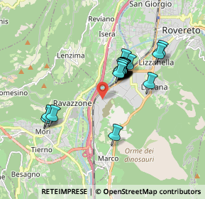 Mappa Via alla Pineta, 38068 Rovereto TN, Italia (1.403)