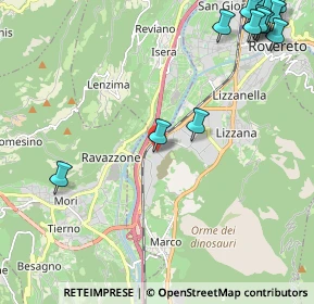 Mappa Via alla Pineta, 38068 Rovereto TN, Italia (3.36765)