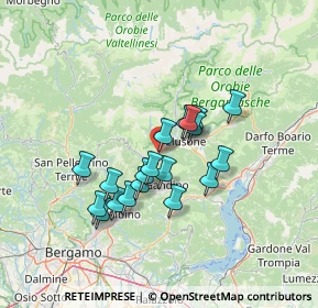 Mappa Ponte Nossa - provinciale, 24028 Ponte Nossa BG, Italia (10.86474)