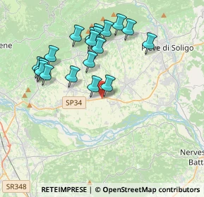 Mappa Via Brigata Mantova, 31010 Moriago della Battaglia TV, Italia (3.822)
