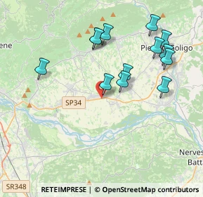 Mappa Via Brigata Mantova, 31010 Moriago della Battaglia TV, Italia (3.92538)