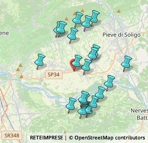 Mappa Via Brigata Mantova, 31010 Moriago della Battaglia TV, Italia (3.683)