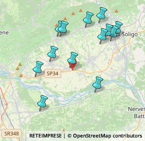 Mappa Via Brigata Mantova, 31010 Moriago della Battaglia TV, Italia (4.10385)