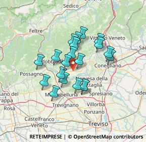Mappa Via Brigata Mantova, 31010 Moriago della Battaglia TV, Italia (10.2755)