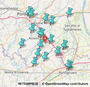 Mappa Via Valler, 33082 Azzano decimo PN, Italia (7.06632)