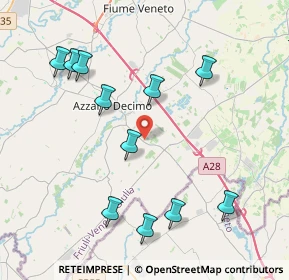 Mappa Via Valler, 33082 Azzano decimo PN, Italia (4.31818)