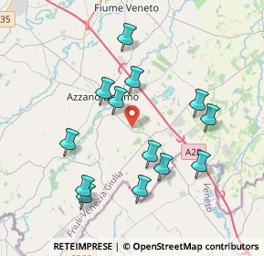 Mappa Via Valler, 33082 Azzano decimo PN, Italia (3.72692)